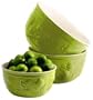 Danesco Set of 3 Citrus Mixing Bowls, Lime