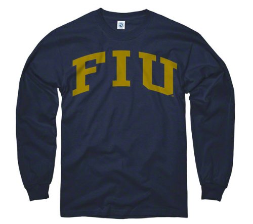 Florida International Golden Panthers Navy Arch Long Sleeve T-Shirt