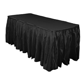 14 Foot Satin Table Skirt Black14 Foot Satin Table Skirt