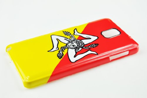 3D Samsung Galaxy Note 3 Sizilien Sicilia Italien Italy Fahne Flag Flagge Cover Case Hülle