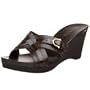Lauren Ralph Lauren Women's Rhona Casual Slide,Dark Brown,8.5 B US