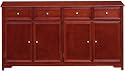 Oxford Credenza Four Drawer Merlot