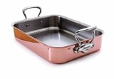 Mauviel M'Heritage 13-1/2 by 9.1-Inch Rectangular Roasting Pan