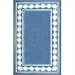 American Home Rug Co. AT038BL Beach Rug AT038 Blue Shell Border Rug