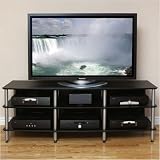 Hi Fidelity 66 TV Stand in Black and Silver