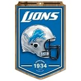 Detroit Lions Wood Sign - 11"x17" Established Design