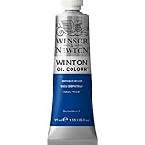 1 X Winton Oil Paint 37ml Tube: Phthalo Blue