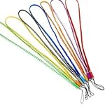Cosmos ® Pack of 7 Colors Black/Orange/Purple/Red/Gold/Green/Blue Diamond Style Neck Strap Lanyard Belt for Canon Nikon Sony Panasonic and other cameras/cellphones+ Free Cosmos Cable Tie