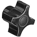 DimcoGray Black Phenolic 4 Prong Knob Female, Brass Insert: 5/16-18" Thread x 7/16" Depth, 1-1/4" Diameter x 7/8" Height x 5/8" Hub Dia x 3/8" Hub Length (Pack of 10)