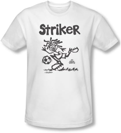 STICK WORLD/STRIKER - S/S Mens 30/1 - WHITE - SM Slim Fit