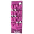 16 Pocket Over-The-Door Organizer Pink