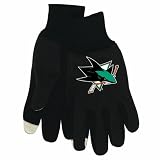NHL San Jose Sharks Technology Touch Gloves