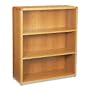 HON 10600 Series Bookcase, 3 Shelves, 36w x 13-1/8d x 43-3/8h, Medium Oak