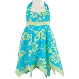Baby Toddler Girls Clothes TURQUOISE HALTER Summer Dress BONNIE JEAN Girl 12M-4T