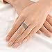 Mytys Retro Vintage Chic White Gold Plated Gray Marquise Crystal Tiny Roses Cocktail Ring