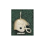 Missouri Tigers Solid 10K Gold ''M'' Helmet Pendant