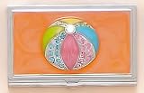 Beautiful Jeweled Business Card Case- Beach Ball