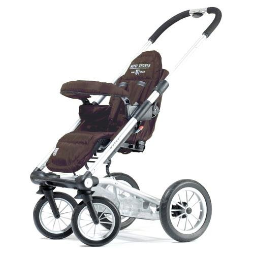Mutsy 4RL seatTEBRO 4Rider Light Single Strollers - Team Brown