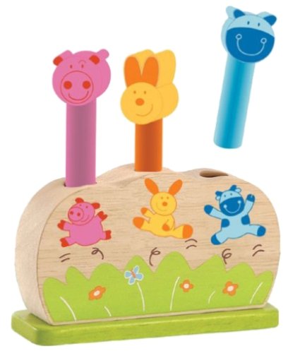 Childrens Toyshop  Toys : Pintoy Wooden Springy Pop Up