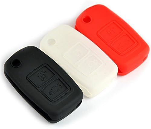 Arctic Red Silicon Keyless Entry Remote Smart Key Fob Skin Cover Protector