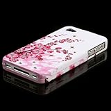 Spring Flowers w/ Crystals Protector Case for Apple iPhone 4 Verizon/AT&T