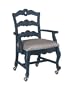 Powell Furniture Hills of Provence Arm Chair with Casters