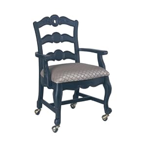 Antique Black Hills of Provence Dining Arm Chair by Powell Furniture