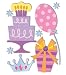 Sandylion Essentials Medium Dimensional Stickers, Birthday Girl