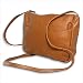 Sleek Top Zip Handbag Color: Tan