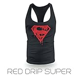 New Red Drip Stringer Racerback Vest Gym Workout Training Top