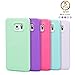Samsung Galaxy S6 Edge Plus Case, 5 Pcs Ace Teah Premium Slim Fit Shock Proof Flexible TPU Protective Cover Bumper Case for Samsung Galaxy S6 Edge Plus - Plum, Blue, Green, Purple, Deep Purple