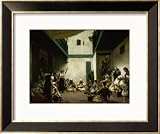 Jewish Wedding in Morocco Styles Framed Art Poster Print by Eugene Delacroix, 24x20