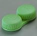 OptiSafe - Flat bed contact lens case - GREEN ~ (3 pack)