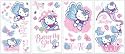 HELLO KITTY APPLIQUES PEEL AND STICK