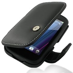 PDair - Handgefertigtes Lederetui - Buch Etui Tasche H�lle - f�r HP Pre 3 - Schwarz