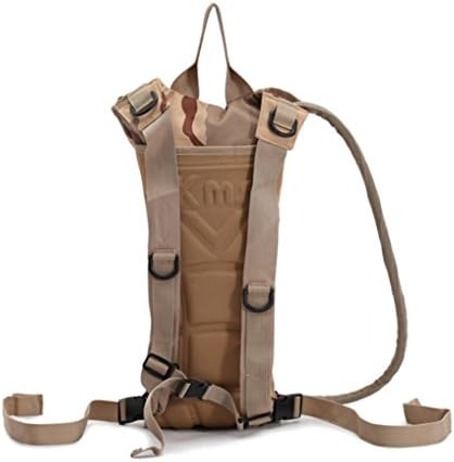 Anyget Outdoor Hydration Pack Water Bag with 3L Hydration Bladder for Hiking Camping Cycling(Desert Camo)