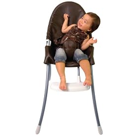Bloom Nano Urban High Chair, White Frame with Seat Pad