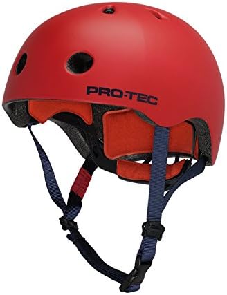 PROTEC Original City Lite Helmets, Satin Red, Small
