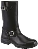 Mens Black Leather Biker Pull up Comfort Engineer Motorcycle Boots - Size 13