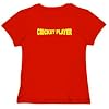 Buy Cricket Tshirts - Cricket Player Sports Womens T-Shirt (Red, Sizes X-Small - XXX-Large)