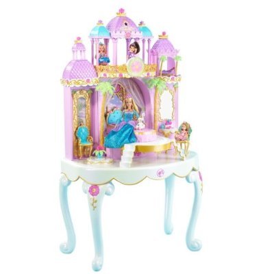 Childrens Toyshop  Toys : Mattel Barbie Island Princess Magical Castle Vanity
