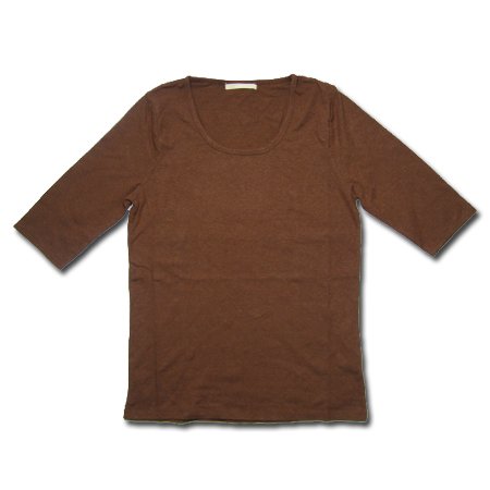 Cover image : COBANO(コバノ) LIGHT SEVEN SLEEVES TEE ヘンプコットン ７分袖 カットソー / モカ