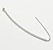 2 pcs .925 Sterling Silver Ear Wire Hoops Earwires With Drop / Dangle Earring Connector / Findings / Bright