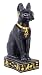 Bastet Egyptian Cat, Black and Gold Finish, 7"H
