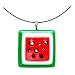 Watermelon Dichroic Glass Choker Necklace