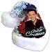 Elvis White Christmas Santa Hat