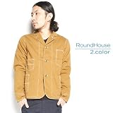 ROUND HOUSE【ラウンドハウス】 硫化染めツイルワークジャケット