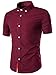 Generic Mens Non Iron Casual Short Sleeve Summer Dress Shirt