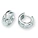Sterling Silver and Diamond Earrings (Pair)
