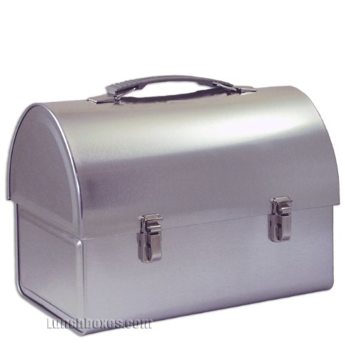 Plain Metal Dome Lunch Box Silver (705105360560) 14.95